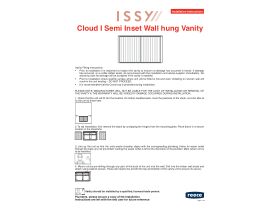 Installation Instructions - ISSY Cloud I Wall Hung Vanity Unit Semi Inset