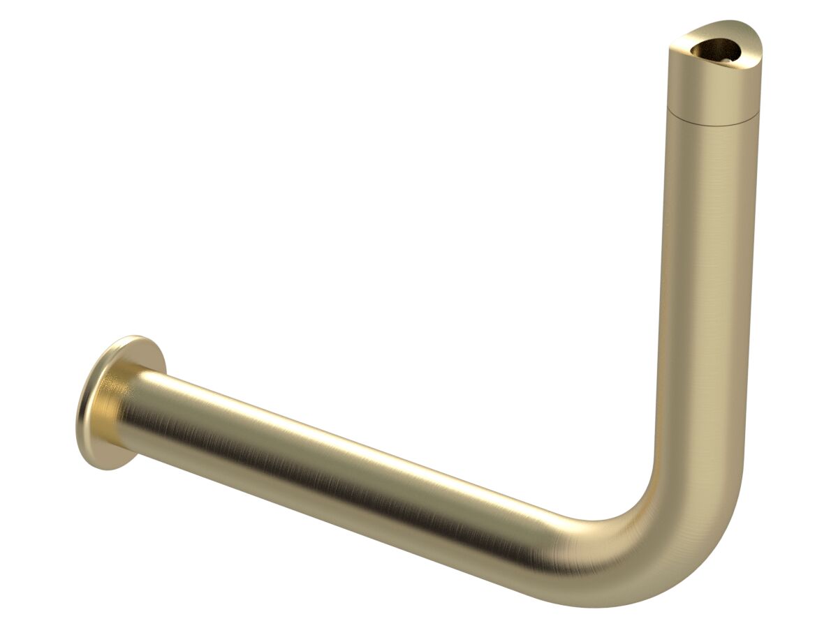 Mizu Drift Grab Rail Toilet Roll Holder Add-On Screw Connection Left Hand Brushed Nickel