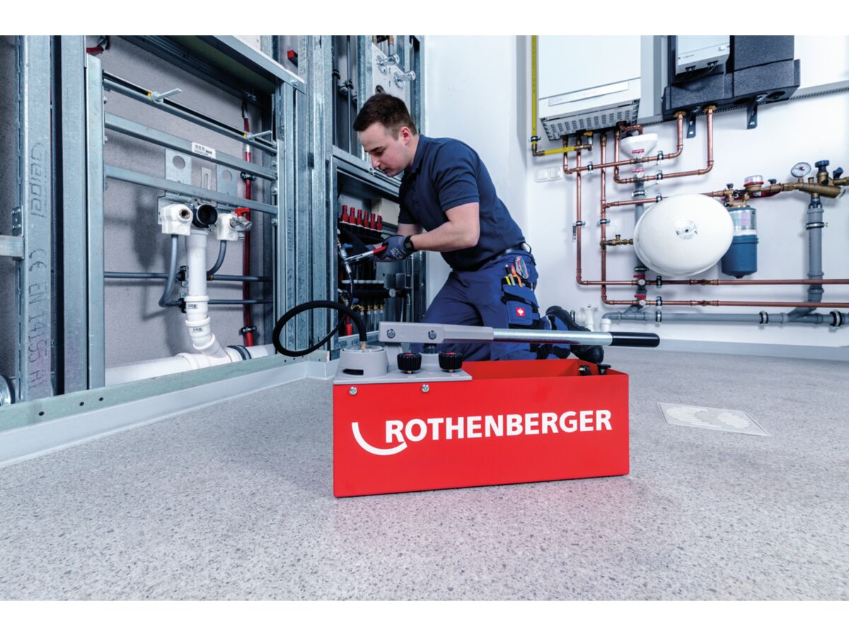 Rothenberger RP50 Pressure Test Pump/Bucket from Reece