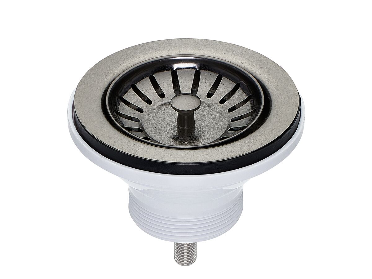 Memo Basket Plug & Waste 90mm x 50mm (Suits All Sinks) Gunmetal from Reece