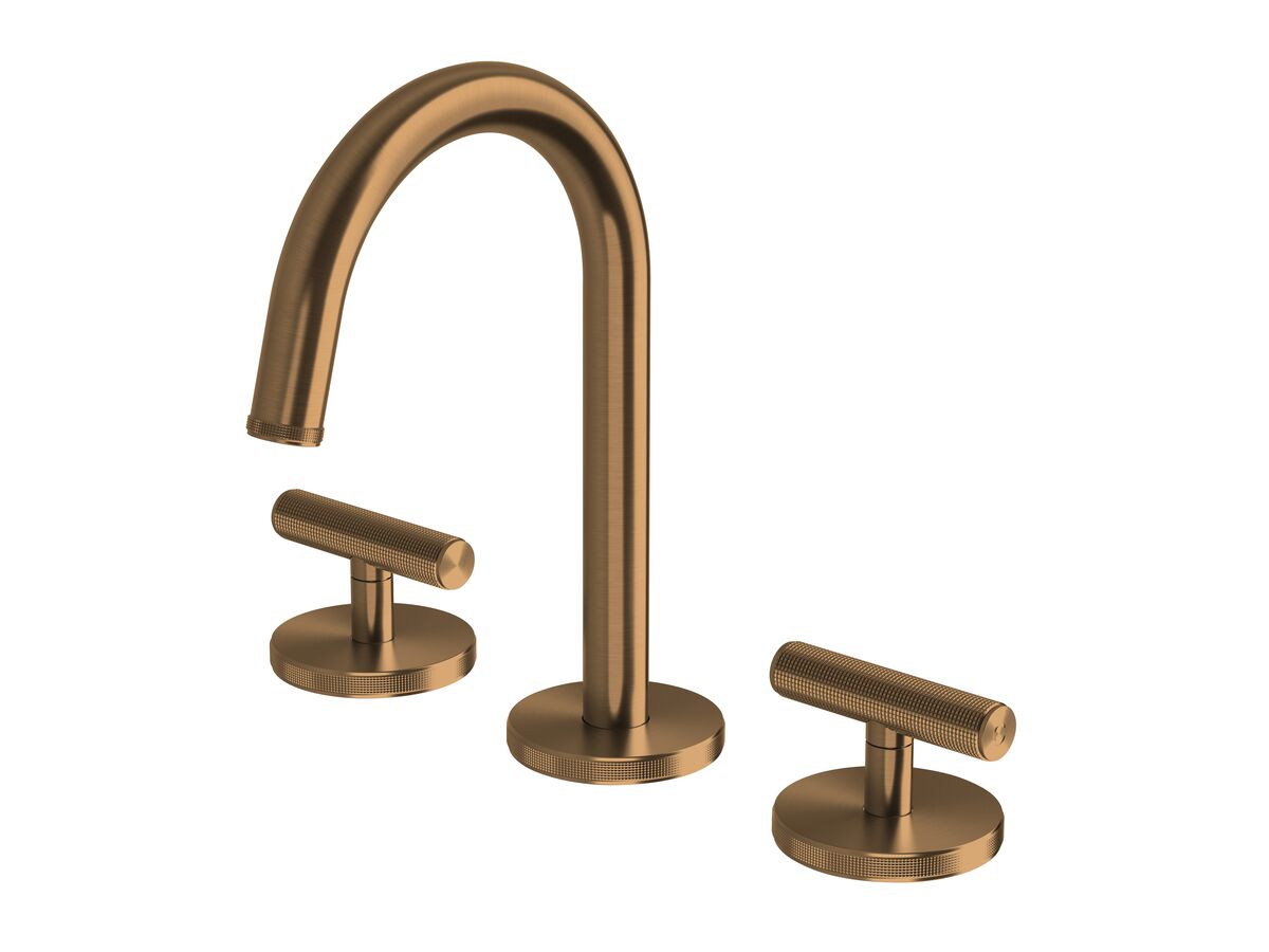 Hero - Milli Etch Basin Tap Set Brushed Bronze (6 Star)