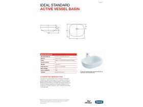 Technical Guide - Ideal Standard Active Vessel Basin White