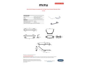 Specification Sheet - Mizu Drift 40 Degree Accessible WC Kit Right Hand Polished Stainless Steel