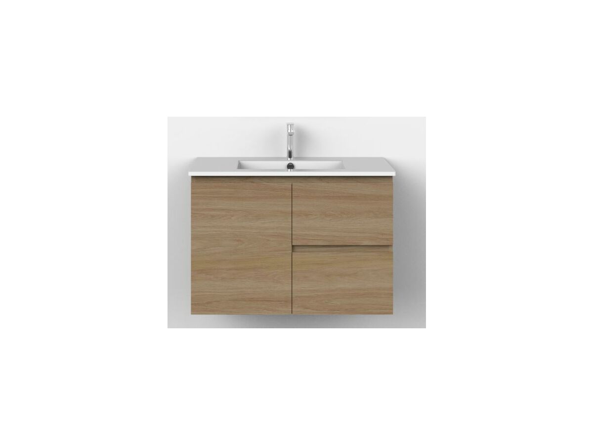 Posh Domaine 900mm Ensuite Wall Hung Vanity Unit Cherry Pie Top (no