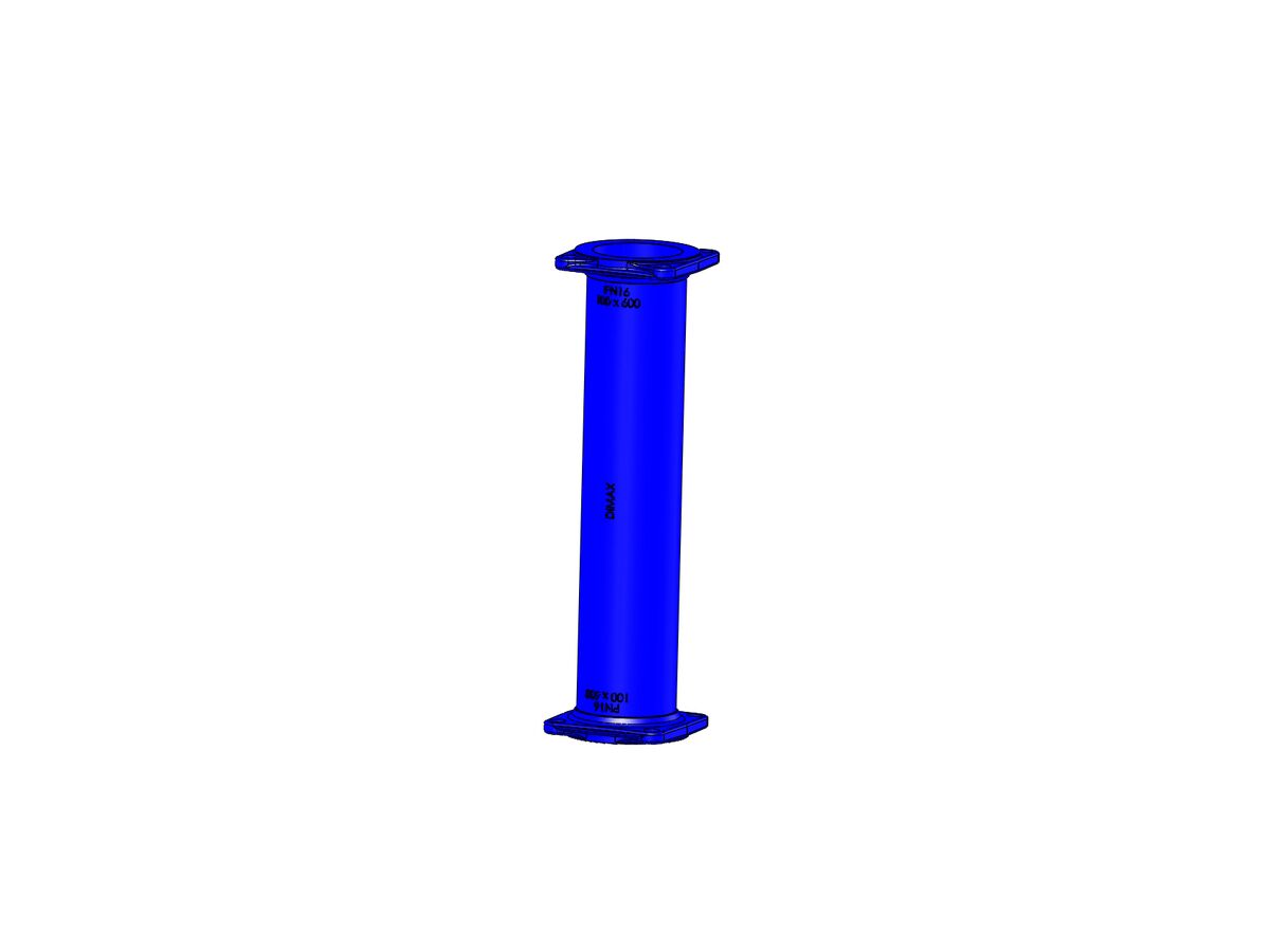 Dimax Ductile Iron Hydrant Riser (Flange x Flange) PN16 B5 100x 600mm