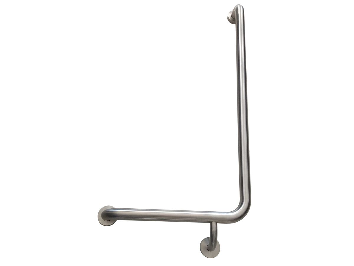 Mobi 800 X 400mm Left Hand Shower Grab Rail Satin Stainless Steel from Reece