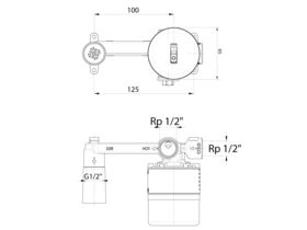 Roca Wall Basin Mixer Set Inwall Body