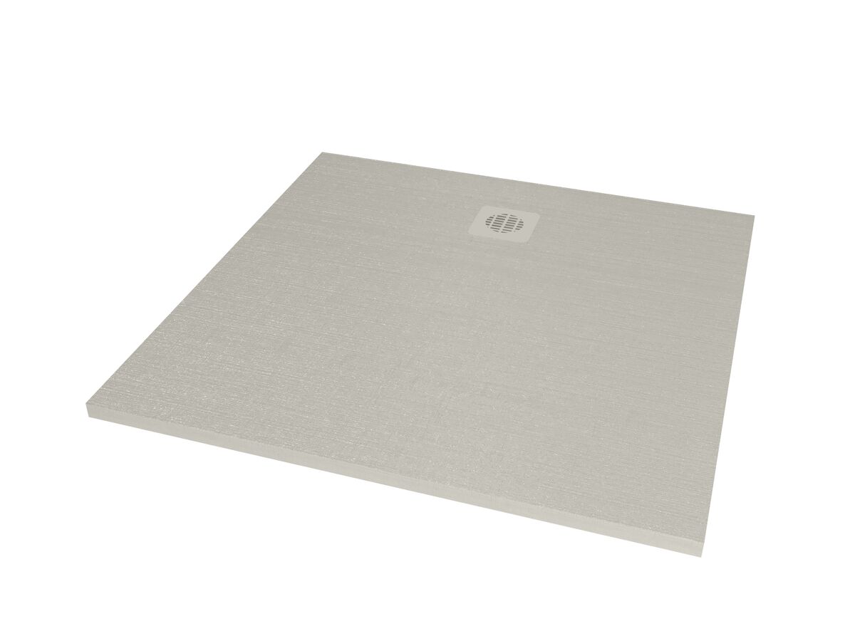 Roca Cyprus Stonex Shower Floor 1000mm x 1000mm Cemento with Matching