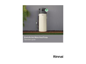 Technical Guide - Rinnai Hydraheat Heat Pump 265l Operations Guide