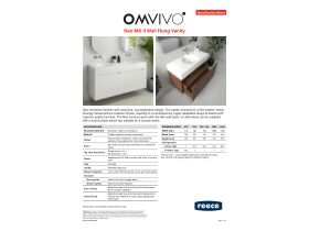 Specification Sheet - Omvivo Neo Two Wall Hung Vanity