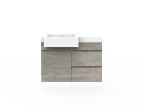 Posh Domaine Semi Recessed Vanity Unit