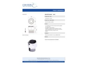 Specification Sheet - Conserv Whisper / Wash Noise Control Valve Chrome