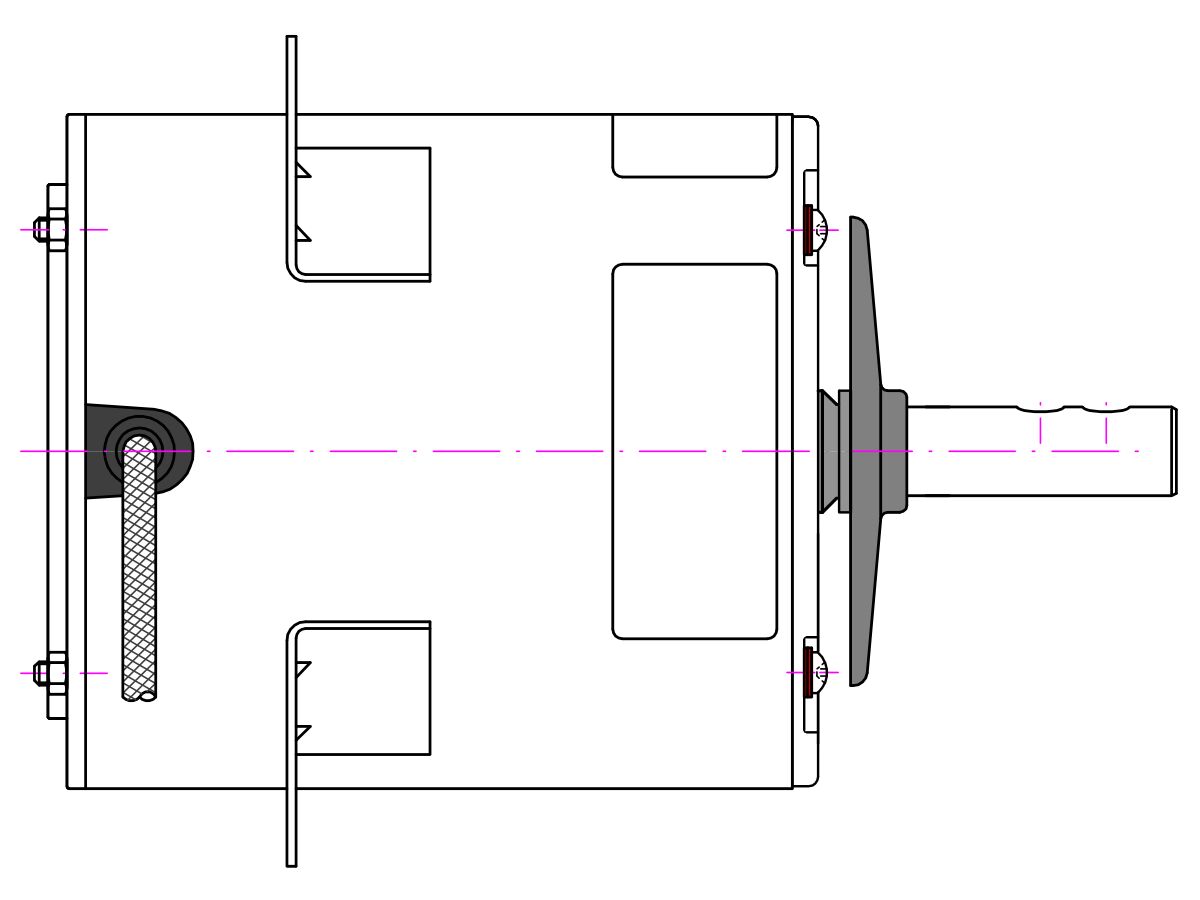 Fasco Fan Motor 240V 450W 808557NVB-B11