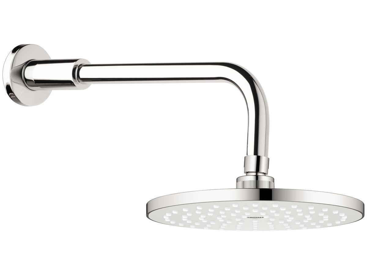 GROHE Tempesta Cosmo 200mm Overhead Shower and 330mm Shower Arm White (3 Star)