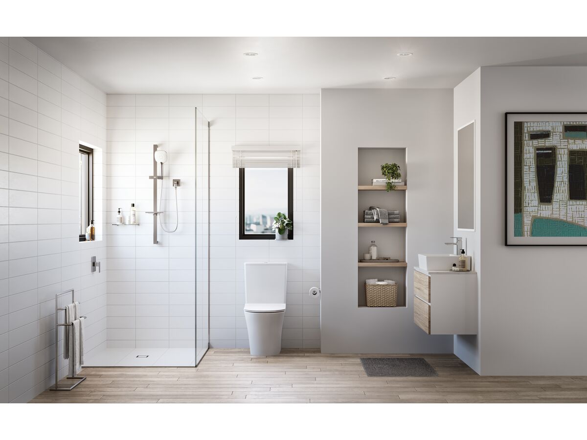 American Standard Heron Hygiene Rim Back Inlet Close Coupled Back to