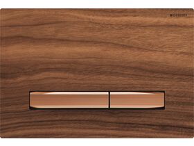 Geberit Sigma 50 Dual Flush Button Wood / Red Gold