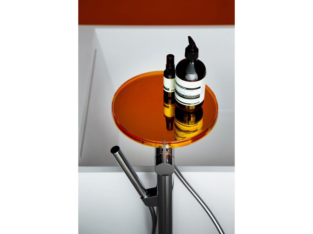 Kartell Disc Bath Column / Freestanding Mixer with Handshower Chrome