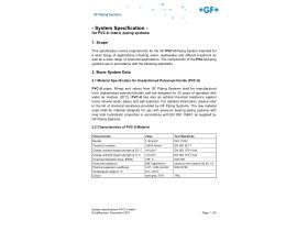 Technical Guide - System Specification PVC-U Metric