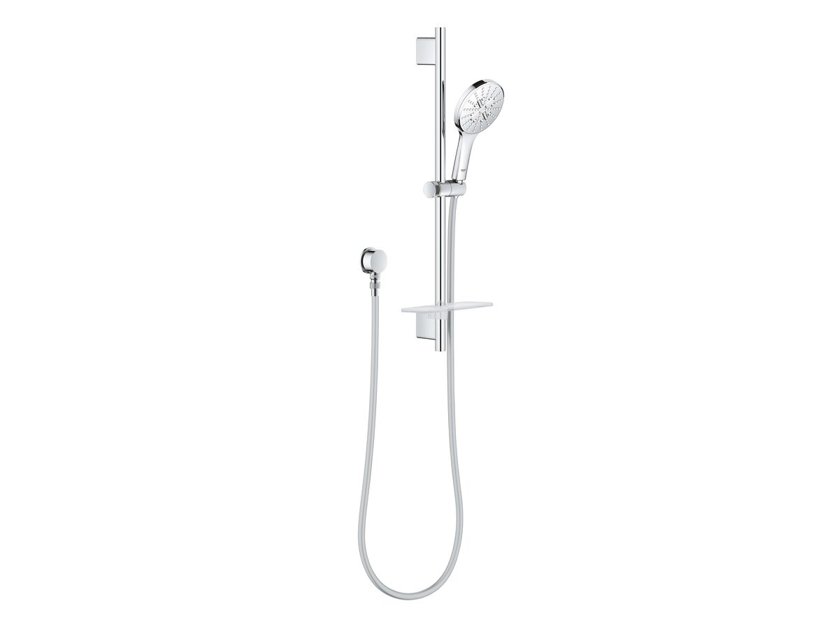 GROHE Rainshower SmartActive Single Rail Shower Round with Wall Water