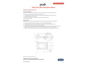 Installation Instructions - Posh Solus Mini Wall Basin 485mm