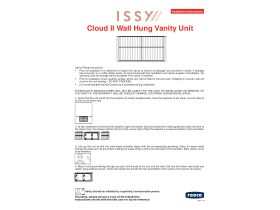 Installation Instructions - ISSY Cloud II Wall Hung Vanity Unit