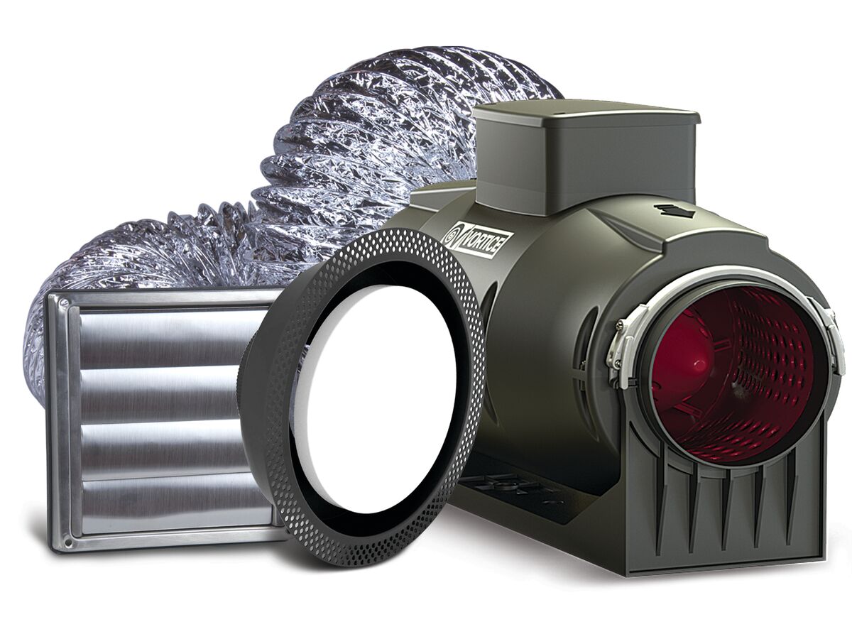 Allvent Round Frameless Exhaust Kit