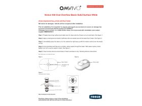 Installation Instructions - Omvivo Venice Compact 450 Counter Basin Oval with Overflow Solid Surface White