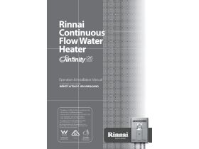 User Manual - Rinnai Infinity Touch 26L