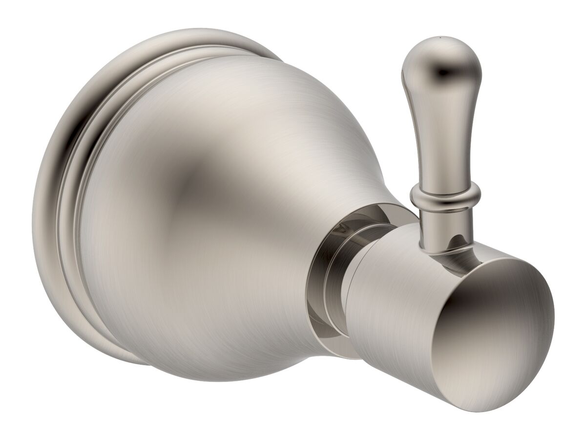 Milli Monument Robe Hook Brushed Nickel from Reece