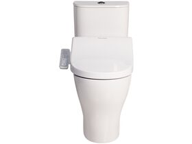 American Standard Cygnet Hygiene Rim Close Coupled Back to Wall Bottom Inlet Toilet Suite with American Standard SpaLet E-Bidet Seat White (4 Star)