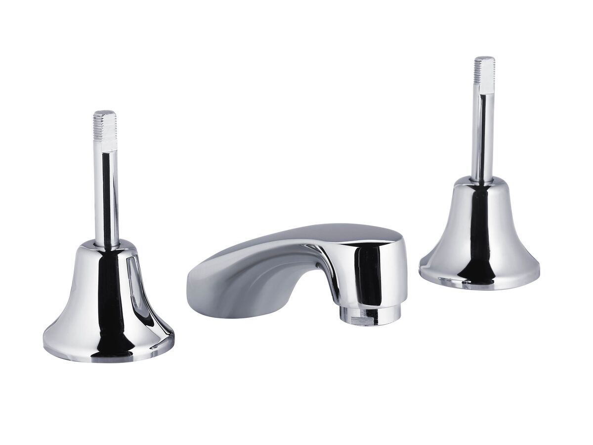Standard Easy Clean O-Ring Basin Set Less Handle & Button Chrome (4 Star)