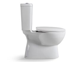 Posh Solus Close Coupled Toilet Suite with Soft Close Quick Release Seat White / Chrome (4 Star)