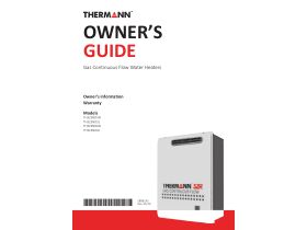 Owners Guide - Thermann 32r Gas Continuous Flow Water Heaters