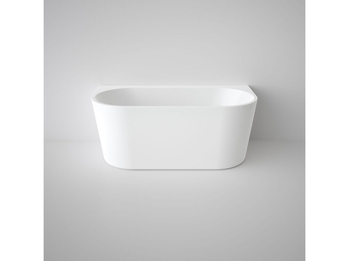 Aura Back To Wall Freestanding Bath 1400 White