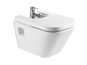 Roca the Gap Wall Hung Bidet & Cover 1 Taphole White