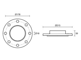 CTS Flange Adaptor Table E 100mm