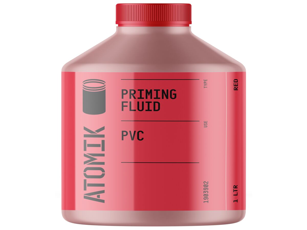 Atomik Priming Fluid PVC Red 1Ltr from Reece