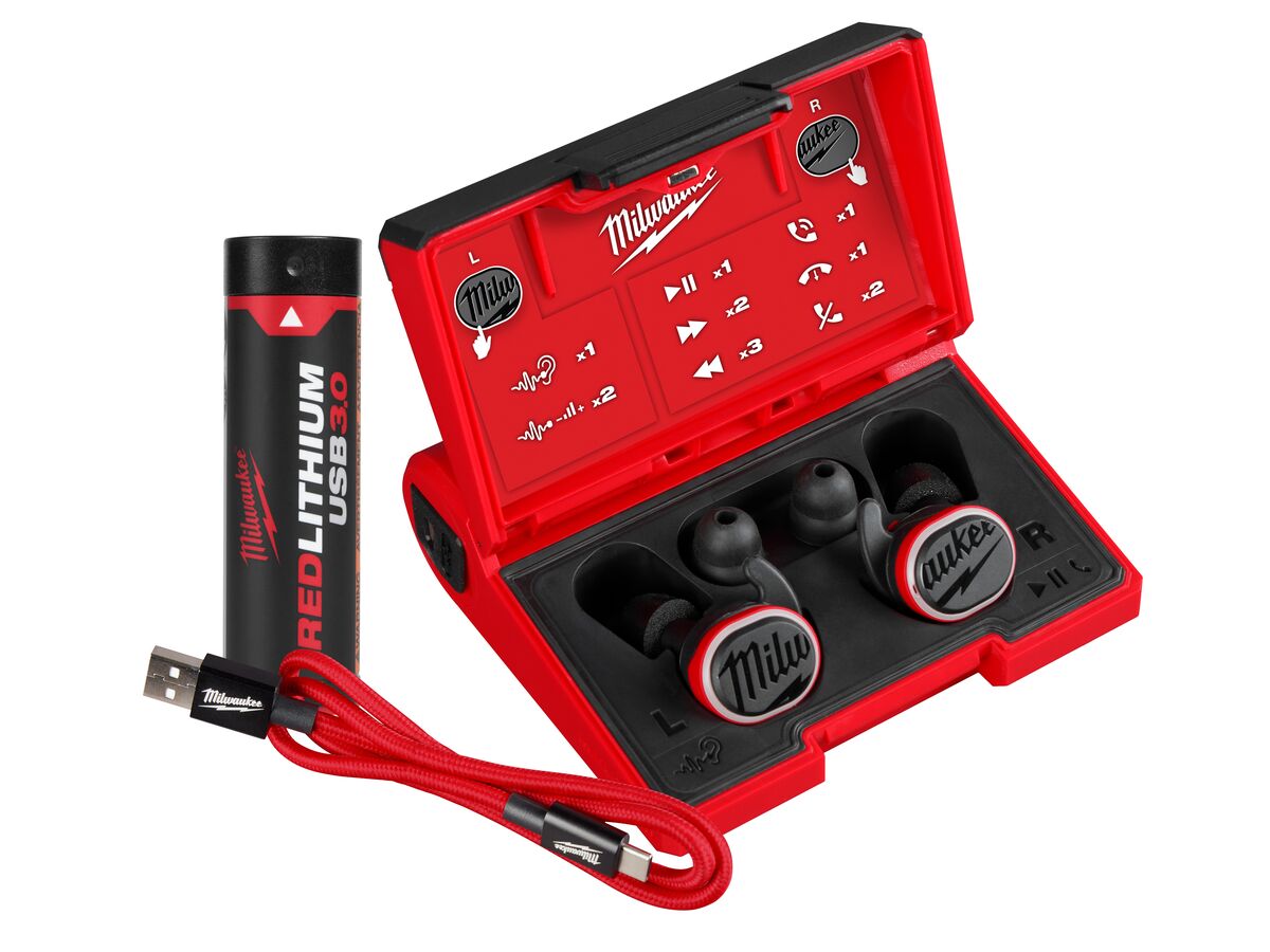 Milwaukee USB Bluetooth Headphones 3.0Ah