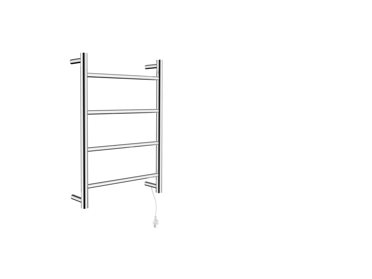 Posh Solus MK2 Heated Towel Rail 500 x 700mm Polished Stainless Steel