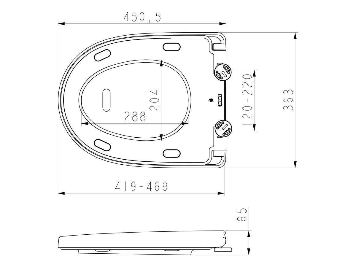 American Standard Soft Close Quick Release Toilet Seat (Suit