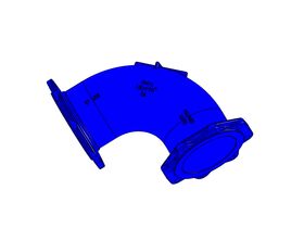 Dimax Bend Flanged PN16 B5 150mm x 90 Degree