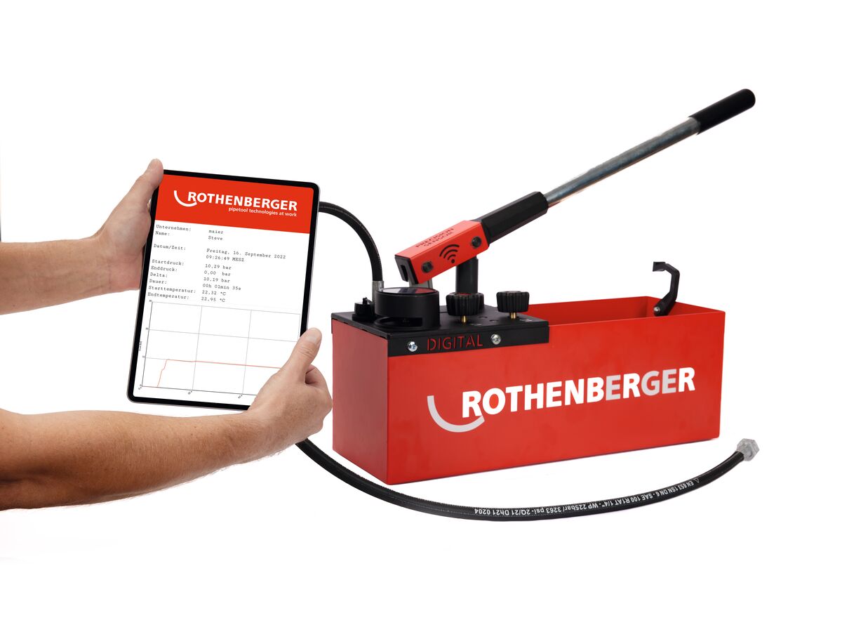 Rothenberger RP50 Digital Test Pump Bucket from Reece