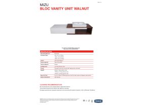 Technical Guide - Mizu Bloc Wall Hung Vanity UNit