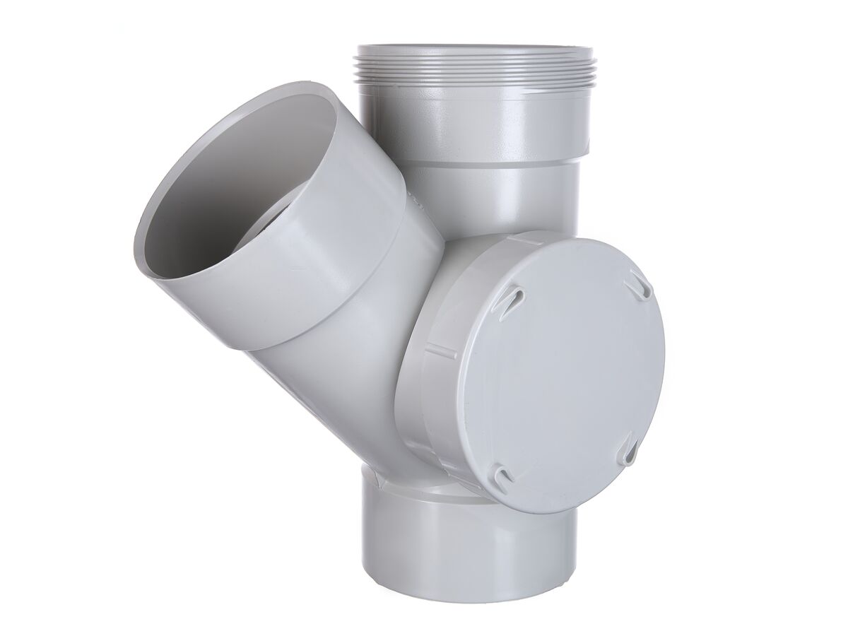 DWV Junction 100mm x 45 Degree Female & Female Left Hand Access from Reece