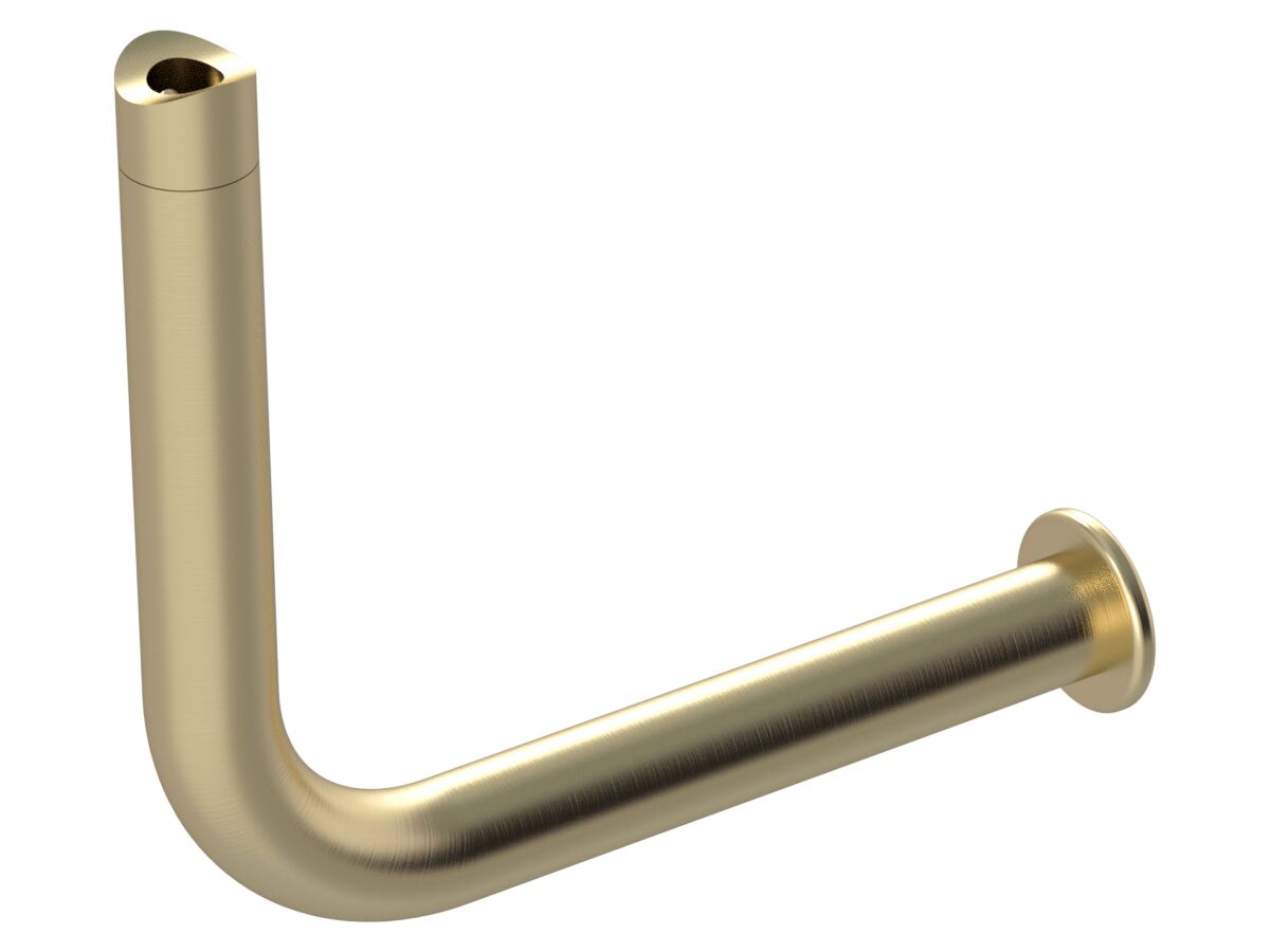 Mizu Drift Grab Rail Toilet Roll Holder Add-On Screw Connection Right Hand Brushed Nickel