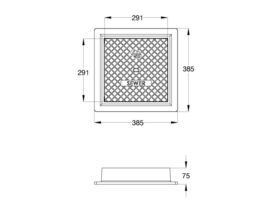 Cast Iron Meter Box (Sewer) 305mm x 300mm