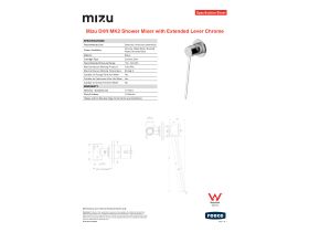 Specification Sheet - Mizu Drift MK2 Shower Mixer with Extended Lever Chrome