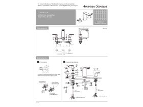 Installation Instructions - American Standard Signature Basin Set Chrome (5 Star)