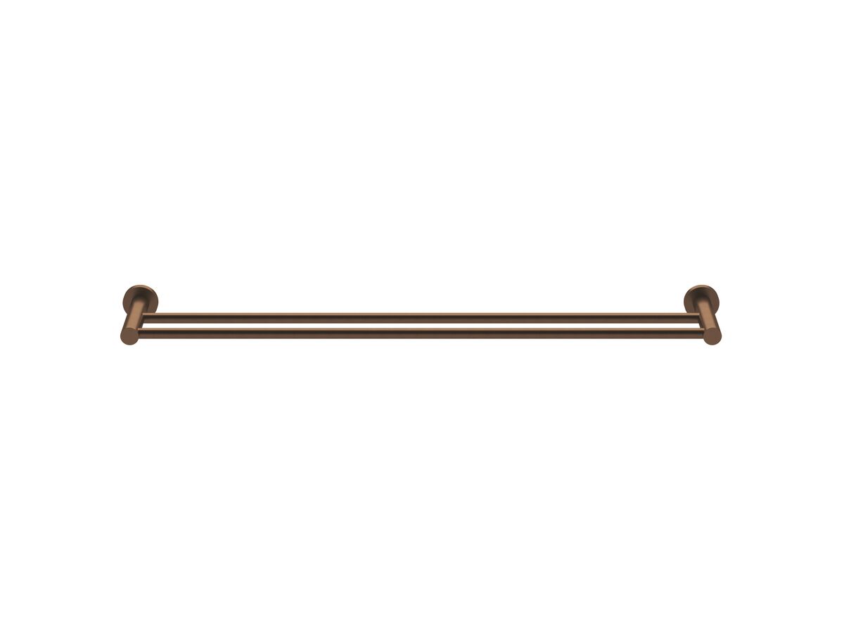 Milli Pure Double Towel Rail 600mm PVD Brushed Bronze