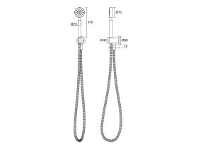 Milli Mood Edit Round Hand Shower with Fixed Bracket (3 Star)